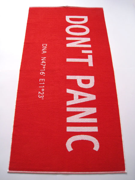 Don't Panic Towel for the #towelday 2016